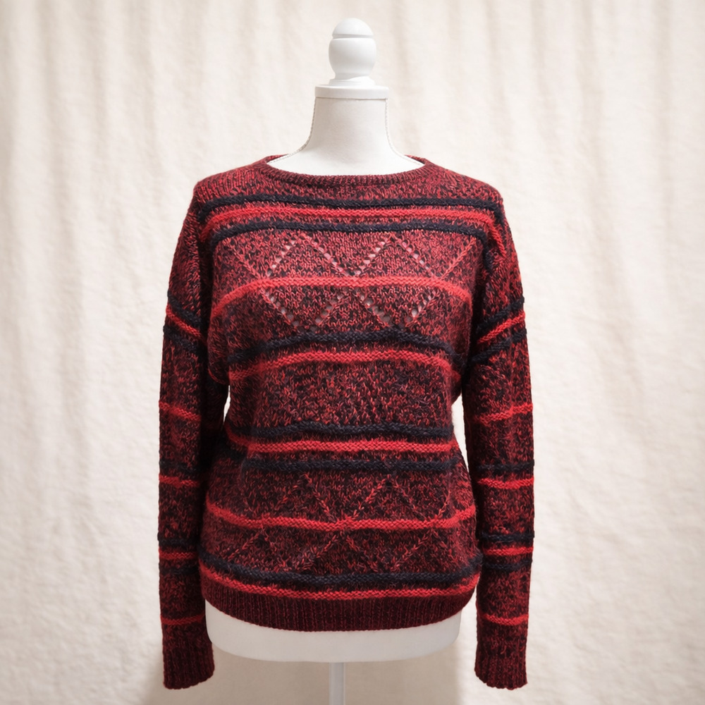 Evan Picone 100% Alpaca Wool Sweater S L Quiet Luxury Old Money Luxe Basics
